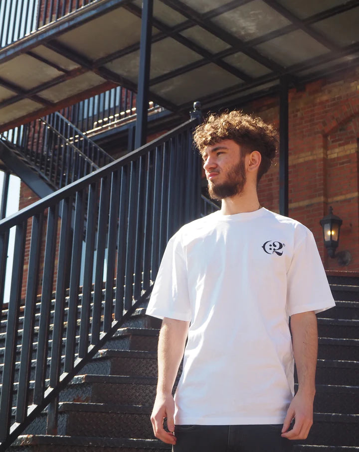 White Canvas Tee