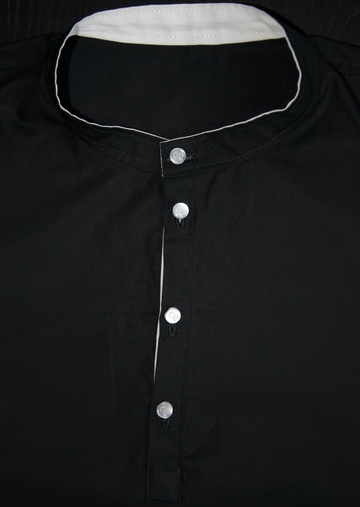 Monochrome Black & White Polo